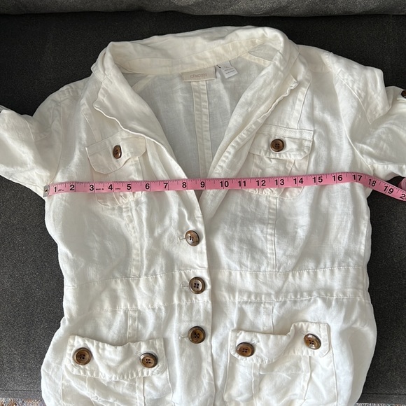 Chico's Linen jacket or shirt - safari mood - size 0 - Picture 6 of 11